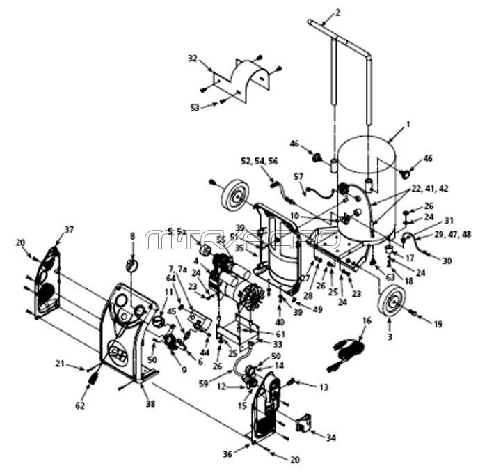 Hm7000 Series Tank Parts Diagram and Parts List for HM700000RB  Campbell Hausfeld Compressor